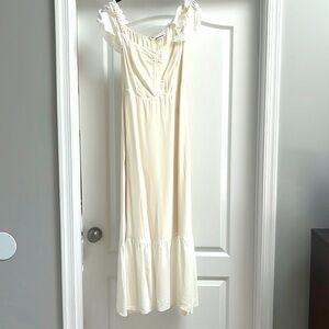Reformation white butterfly dress size 4